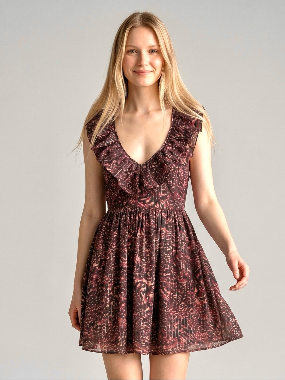 Anthropologie Mini Open Back Dress